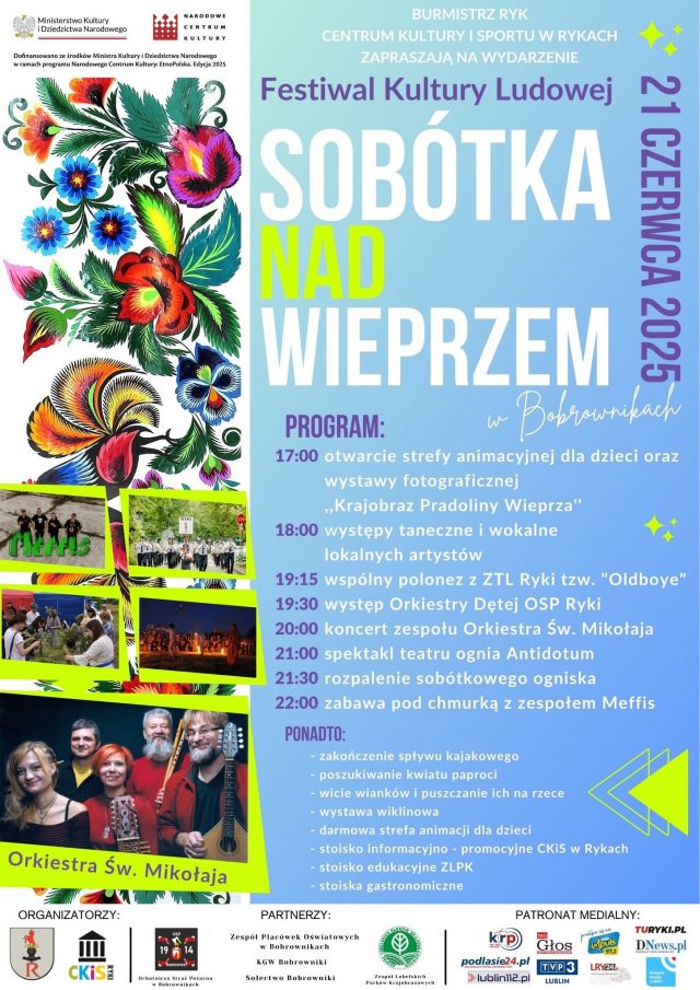 Festiwal Kultury Ludowej „Sobótka nad Wieprzem” już w sobotę. Zaplanowano sporo atrakcji