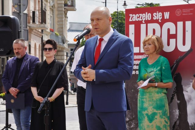 45-lecie „Solidarności” i Lubelskiego Lipca. Otwarto wystawę IPN na Placu Łokietka (zdjęcia)