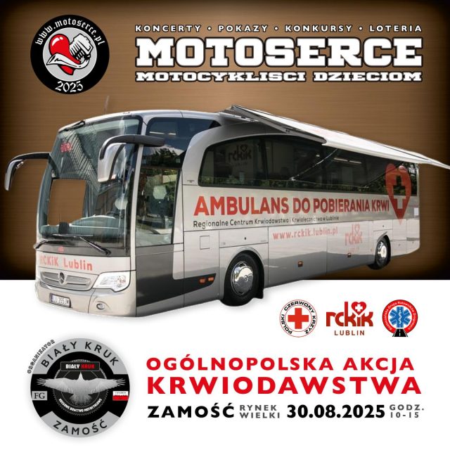 Motocykliści Dzieciom, czyli wyjątkowa akcja w Zamościu. Zaplanowano szereg atrakcji dodatkowych
