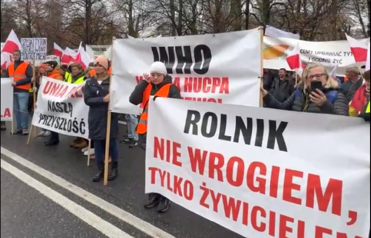 Rolnicy z Lubelszczyzny pikietowali w Warszawie. Walczą o tysiące miejsc pracy [chodzi o dopłaty do uprawy tytoniu]
