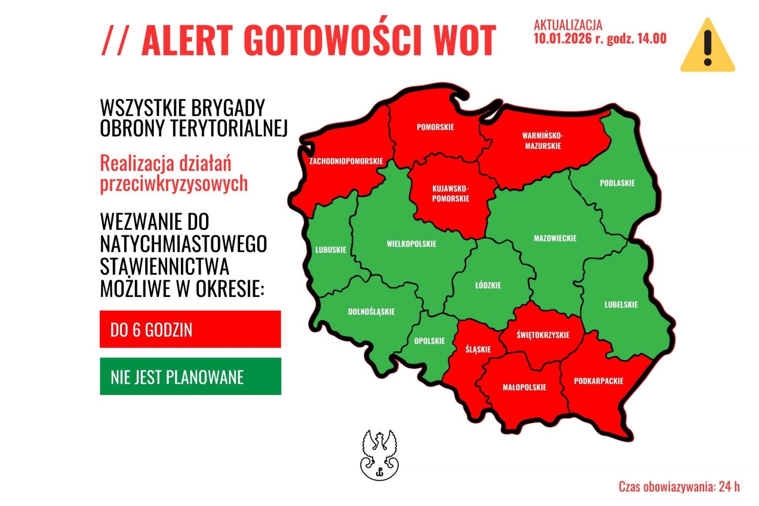 Pogodowy alert dla WOT. Osiem brygad w trybie natychmiastowego ...
