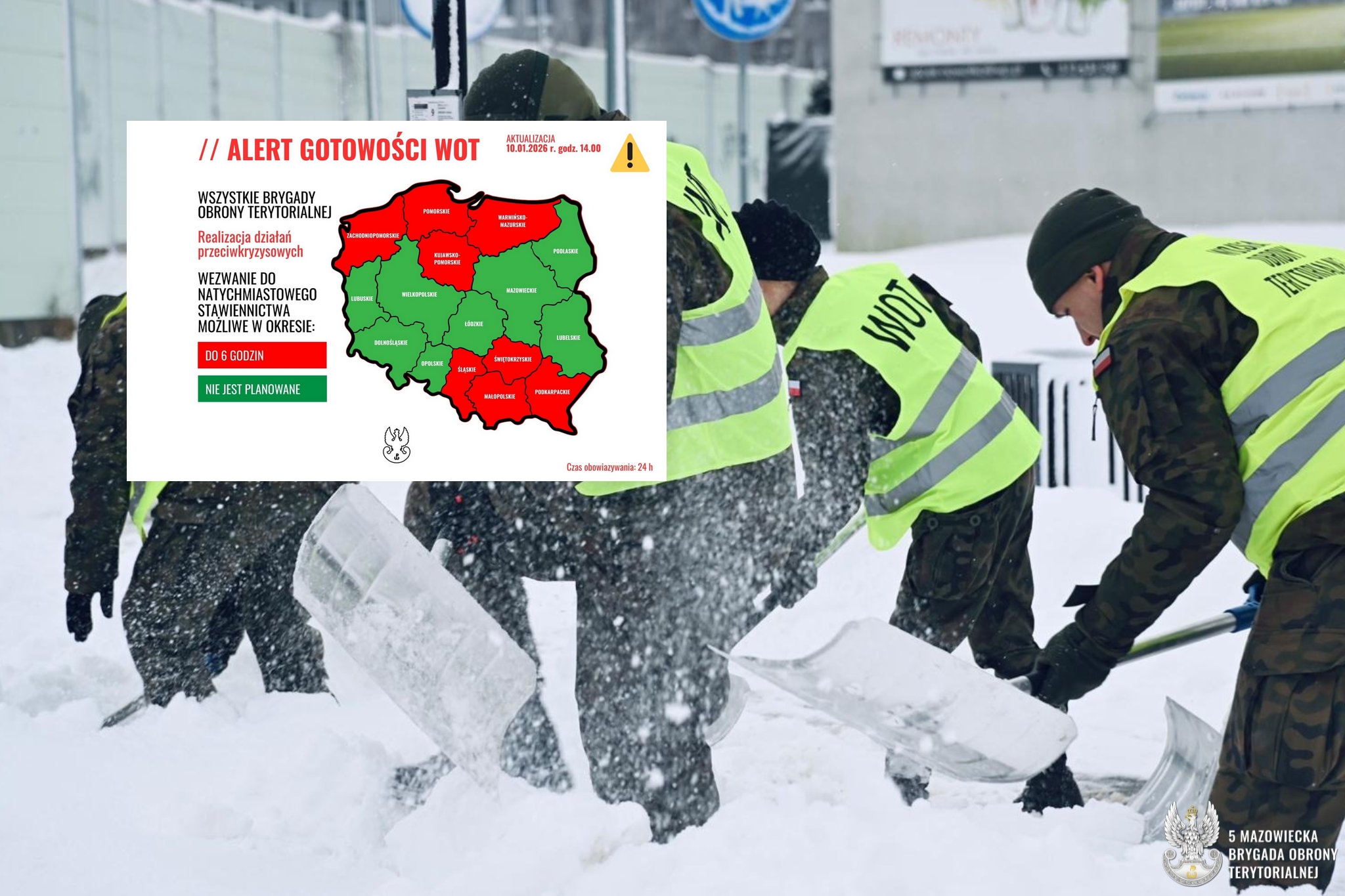 Pogodowy alert dla WOT. Osiem brygad w trybie natychmiastowego ...