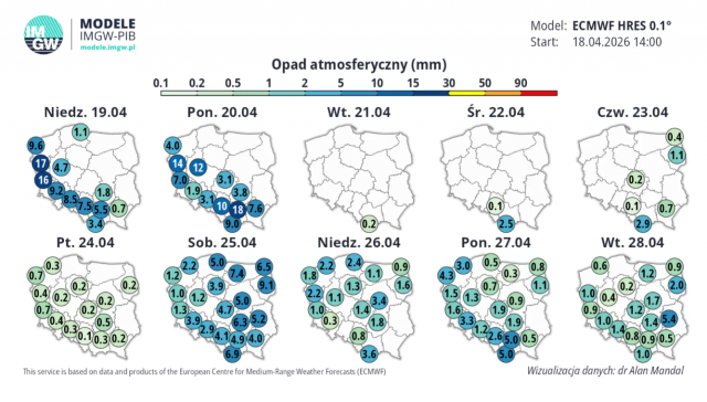 IMGW alarmuje. Ulewne deszcze i burze uderzą w dużą część Polski