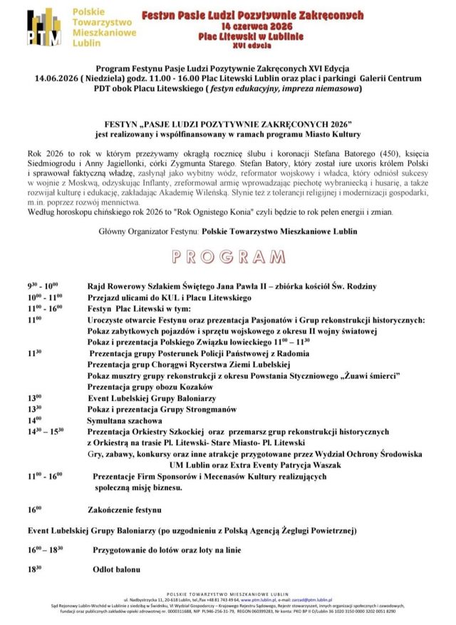 Festyn Pasje Ludzi Pozytywnie Zakręconych