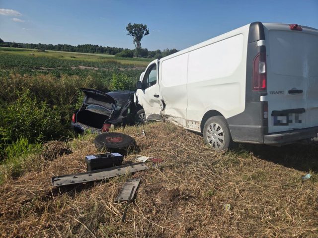 Groźne zderzenie czterech pojazdów na DK82. Sprawa trafi do sądu