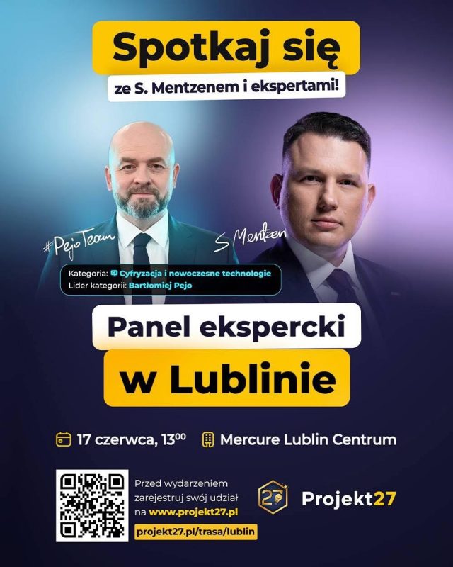 Mentzen i Pejo w Lublinie. Ekspercki panel o cyfryzacji, AI i nowoczesnym państwie