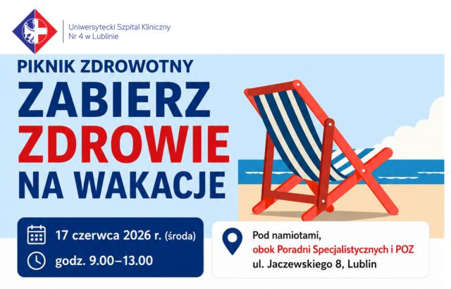 Piknik zdrowotny w Lublinie. USK Nr 4 zaprasza mieszkańców przed wakacjami