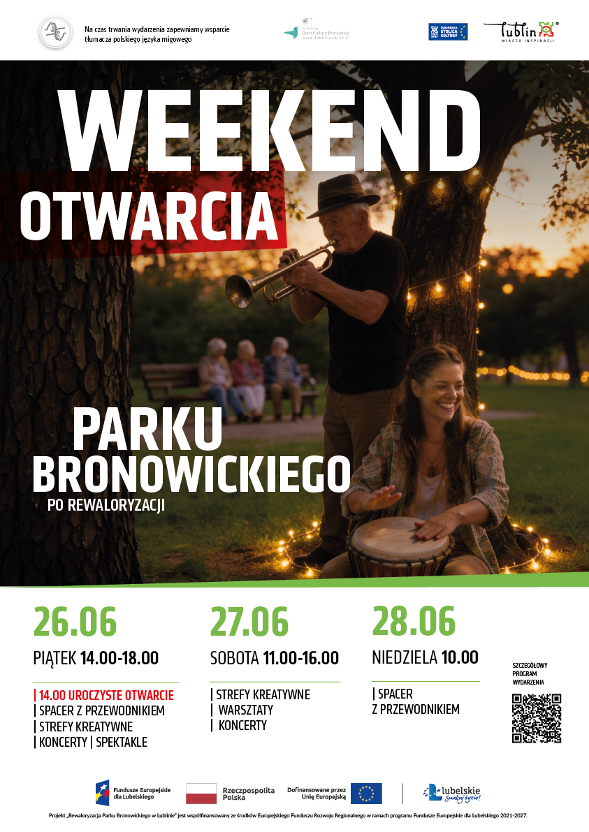 Park Bronowicki w Lublinie gotowy po rewaloryzacji. Otwarcie już 26 czerwca