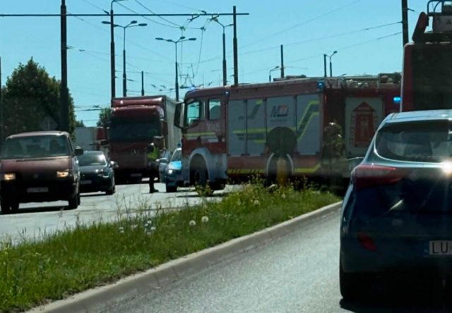 Zderzenie Mazdy i Hondy na Drodze Męczenników Majdanka