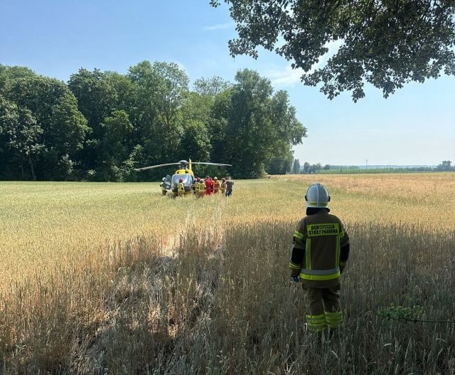 Groźny wypadek w Parku Czartoryskich. 14-latek trafił śmigłowcem LPR do szpitala