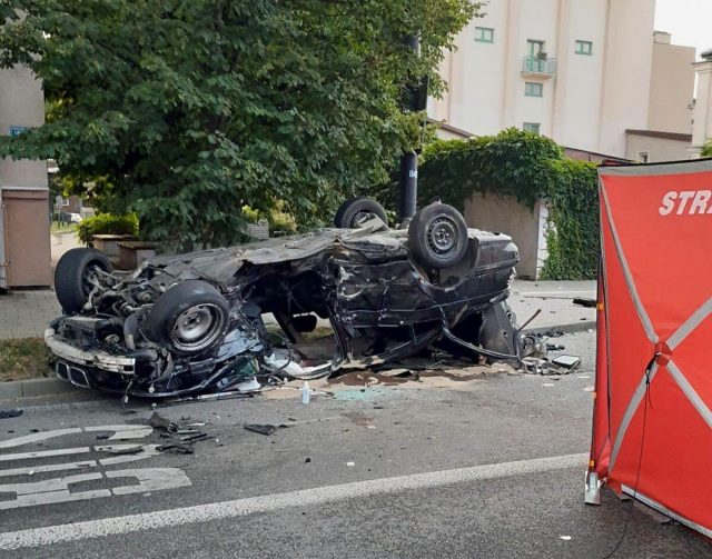 Śmiertelny wypadek w centrum Lublina. 19-latek kierujący BMW był nietrzeźwy i nie miał prawa jazdy