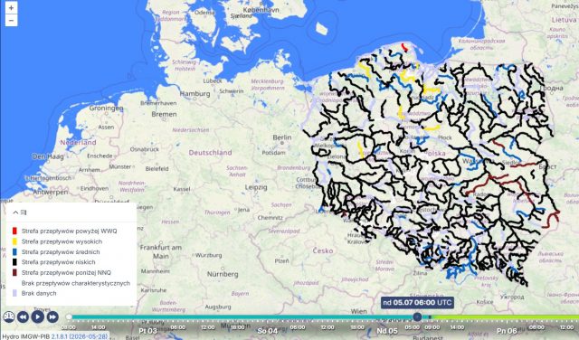 Susza hydrologiczna obejmuje coraz większą część Polski. IMGW wydał nowe ostrzeżenia