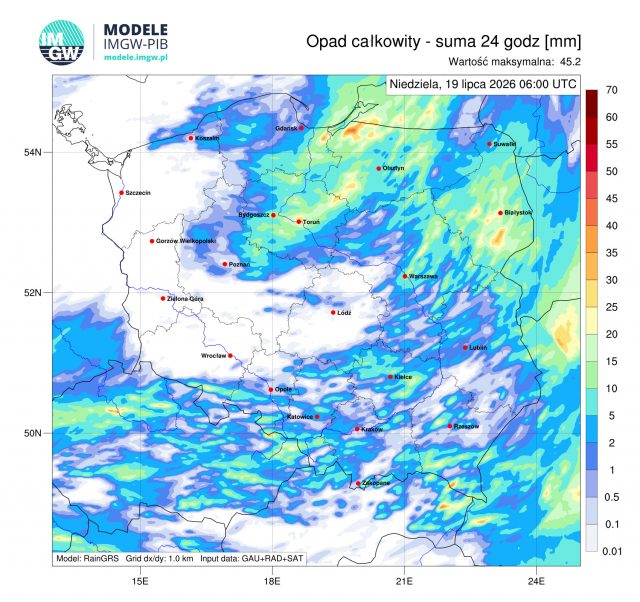 Silne burze prognozowane nad woj. lubelskim. Możliwe superkomórki, układ MCS i liczne wyładowania