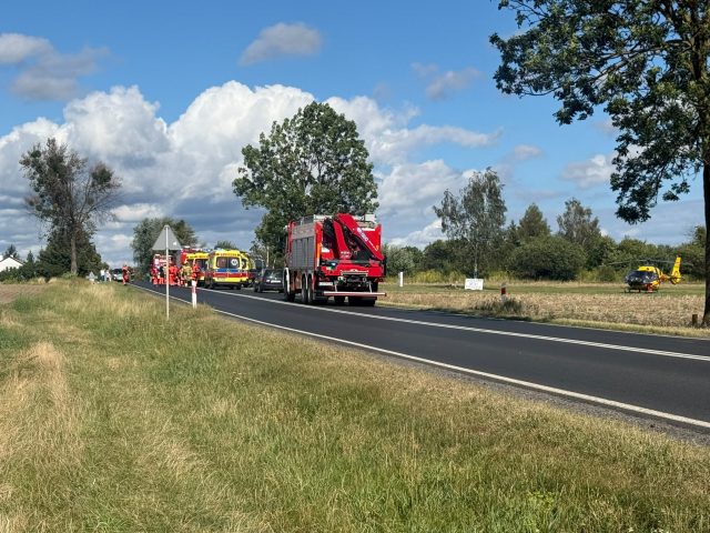 Zderzenie pojazdów na drodze krajowej nr 82. Utrudnienia z przejazdem w Turce
