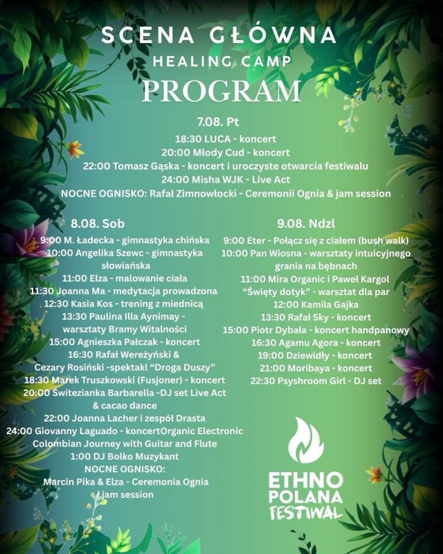 Ethno Polana VIII Healing Camp – trzy dni powrotu do natury na Lubelszczyźnie