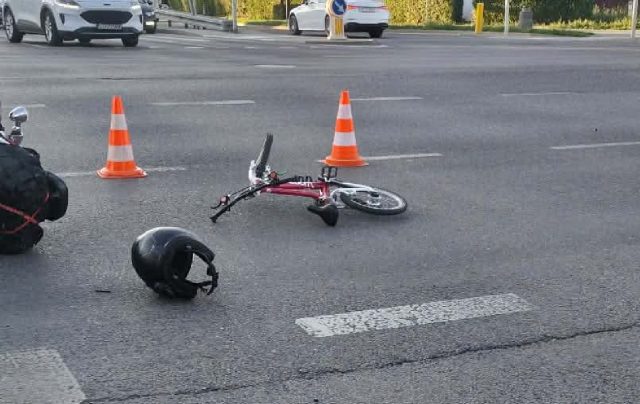 Groźny wypadek w Lublinie, motocyklista wjechał w pieszych. Małe dziecko zostało ranne