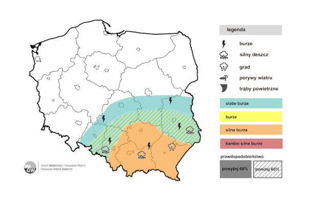 Burze nad Lubelszczyzną. Najgroźniej będzie rano i na Roztoczu