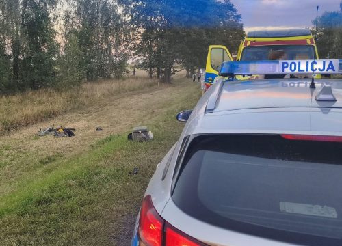 10-letni rowerzysta potrącony na DK 63. Chłopiec trafił do szpitala śmigłowcem LPR