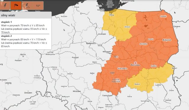 Załamanie pogody w woj. lubelskim. Burze z gradem i wichura do 80 km/h, możliwe przerwy w dostawie prądu