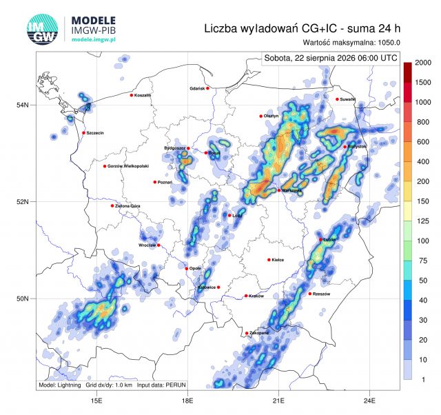 Silny wiatr do 80 km/h w Lubelskiem. Alert RCB i możliwe burze