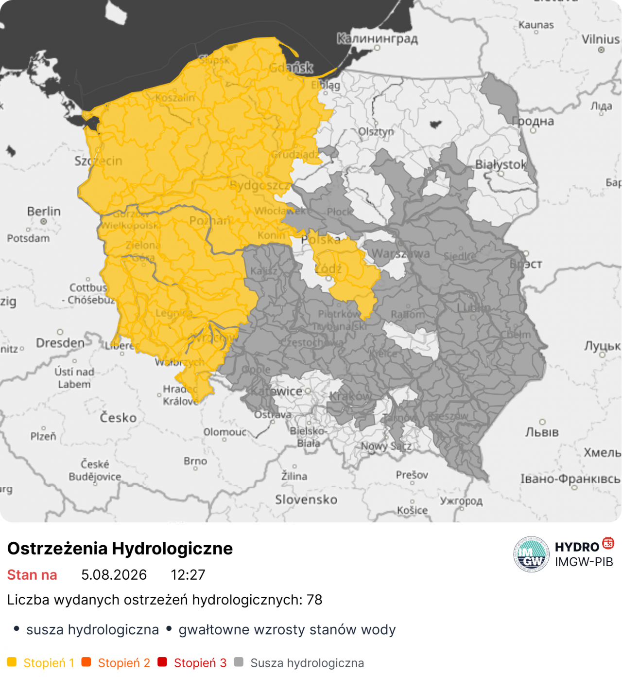 Susza hydrologiczna w Polsce. Rzeki biją kolejne rekordy niskich stanów wody