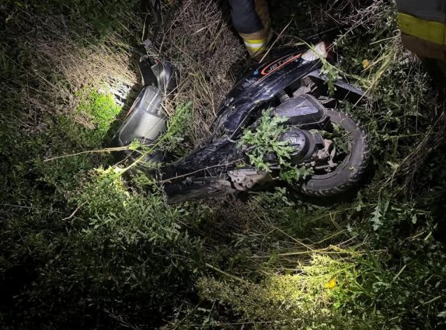 Poważny wypadek na skuterze. Kierowca pijany, pasażerka ranna i próba ukrycia jednośladu