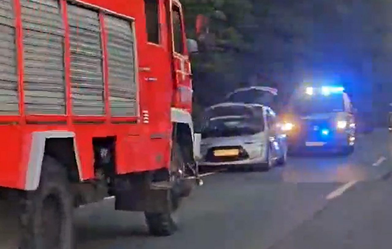 Samochód zderzył się z dzikim zwierzęciem na DW 747 w Malinowszczyźnie