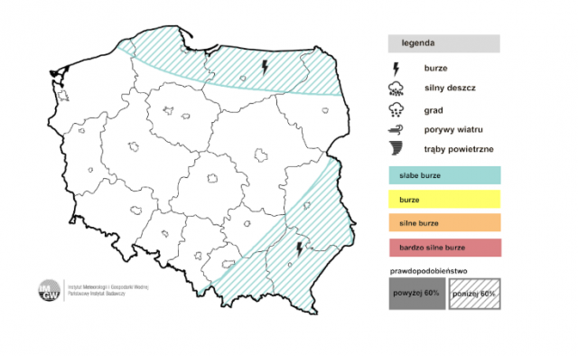 Środa na Lubelszczyźnie z przelotnym deszczem i lokalnymi burzami