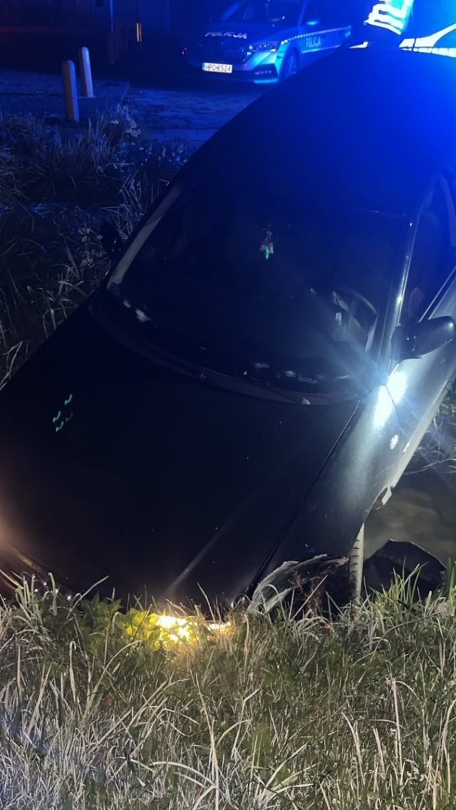 Pościg za Audi zakończył się w rzece. 24-latek trafił do aresztu