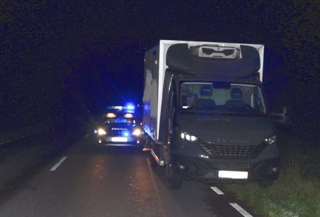 Wypadek na DW 747 w Łaziskach. Kierowca Iveco potrącił rowerzystę