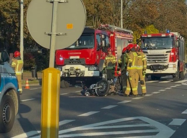 Puławy: zderzenie Dacii z Yamahą na skrzyżowaniu ul. Lubelskiej i Norwida