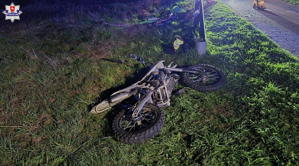 Head-on collision between dirt bikes in Wólka Bielecka: 14-year-old airlifted by LPR