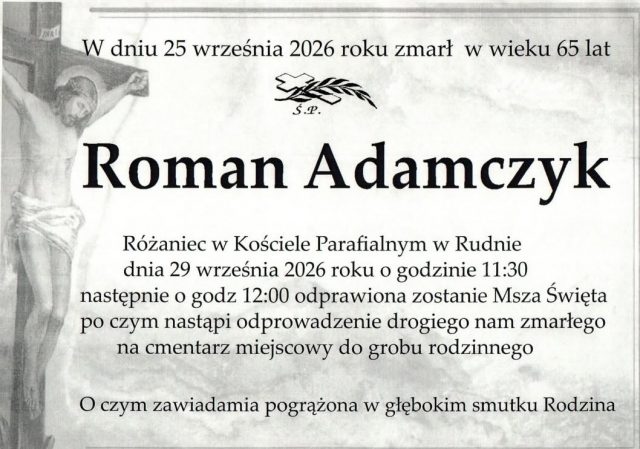 Nie żyje Roman Adamczyk, wójt gminy Michów. Podano termin pogrzebu