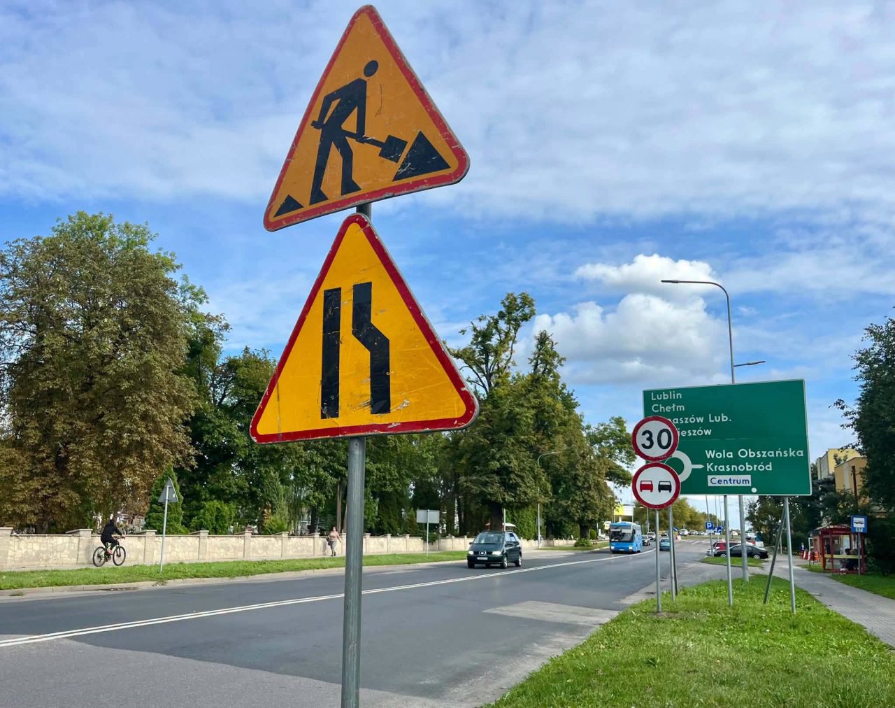 Section of Peowiaków Street in Zamość Closed from September 26