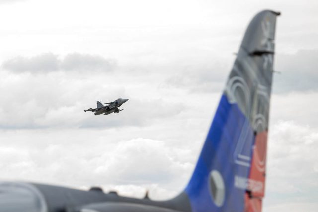 Wojsko zakończyło działania w polskiej przestrzeni powietrznej. Czesi opisali patrol Gripenów