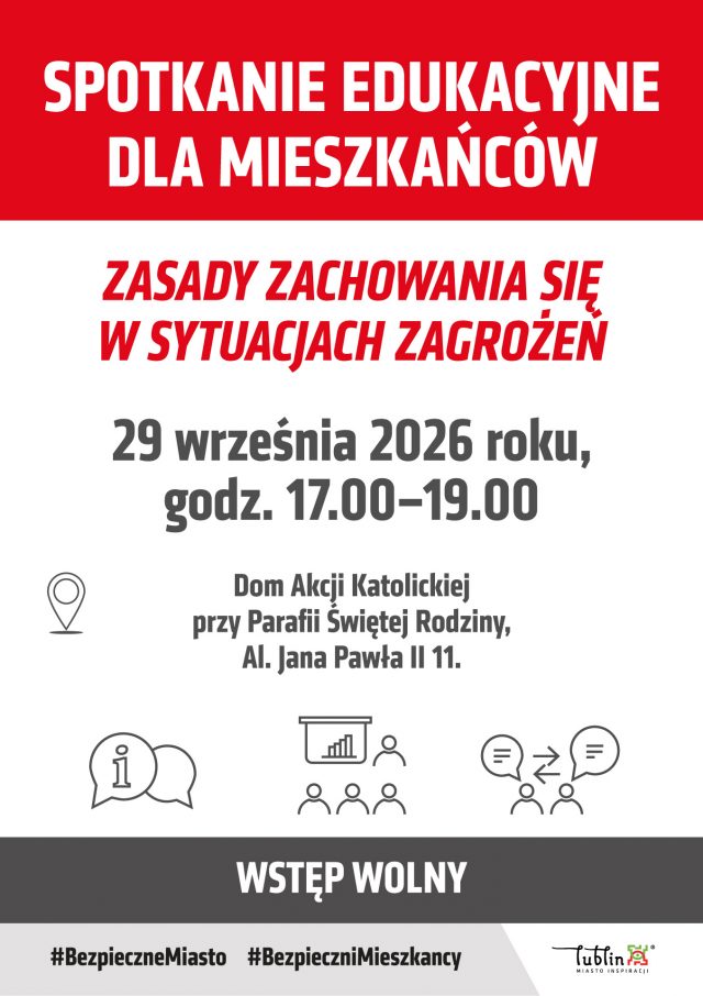 Jak reagować w sytuacji kryzysowej? Bezpłatne szkolenie dla mieszkańców Lublina