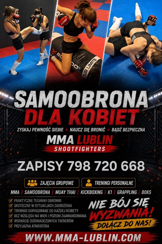 Darmowy trening dla kobiet w Lublinie. Będzie można poznać podstawy samoobrony