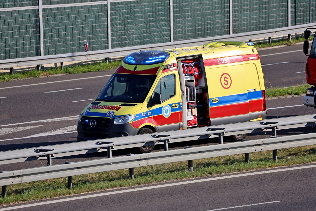 Śmiertelny wypadek na A2 w Łukowisku: motocykl zderzył się z ciężarówką