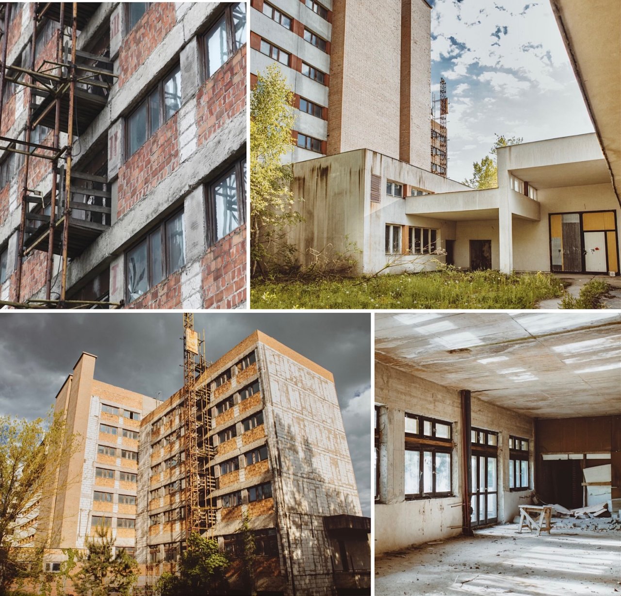 Sanatorium Milicyjne ruina szkielet