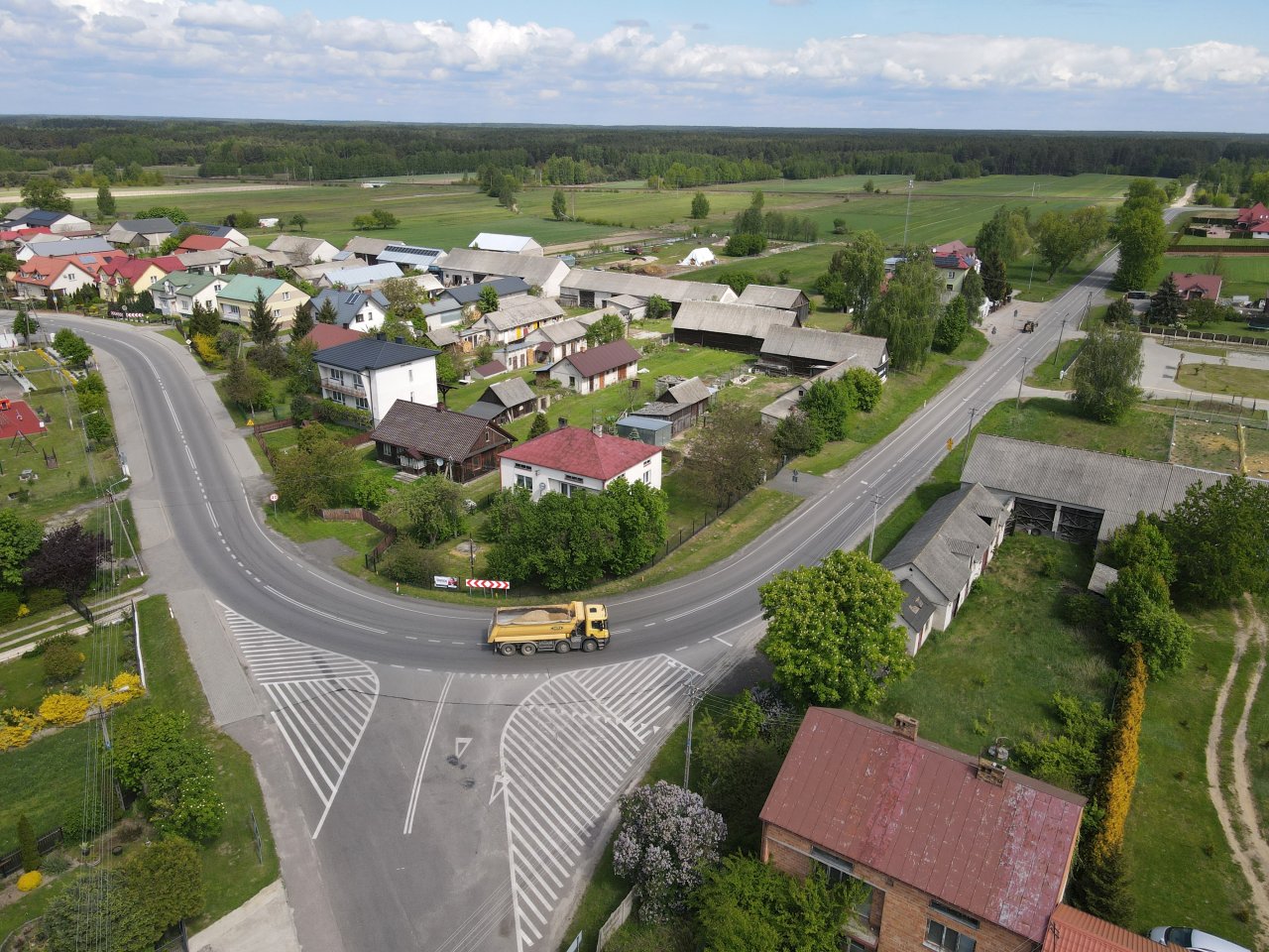 DK76 Jedlanka zakręt